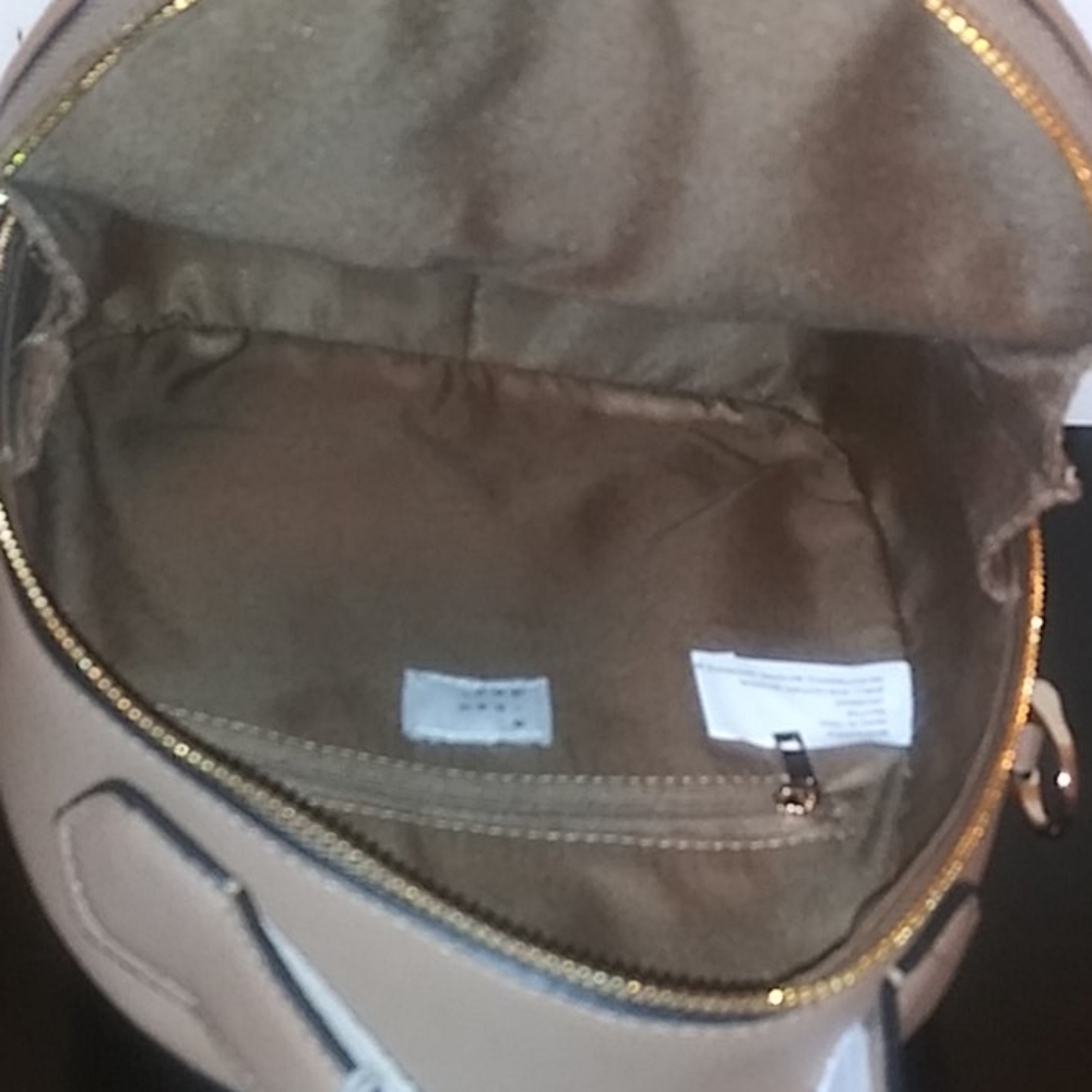 Tan Backpack With Inside & Outside Pockets - Picture 7 of 7